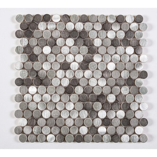 ANDOVA TILES Orb 0.75 X 0.75 Metal Penny Round Mosaic Tile